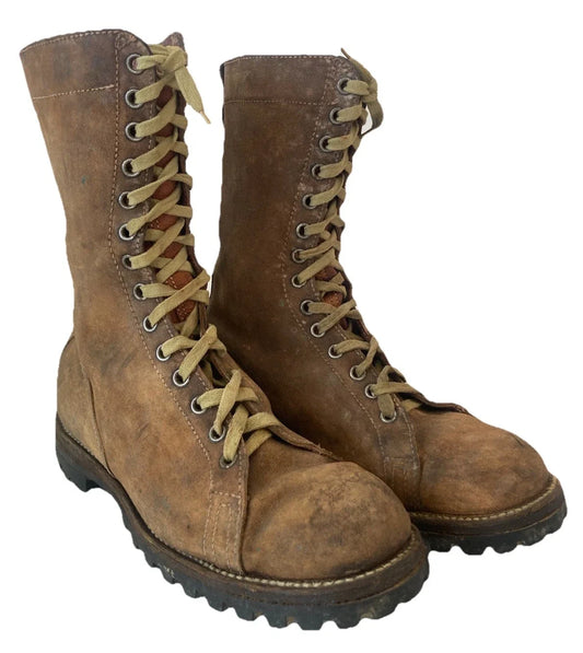 AUTHENTIQUE BOTTE DE SAUT MODÈLE 50 TAP PARACHUTISTE INDOCHINE TAILLE 46