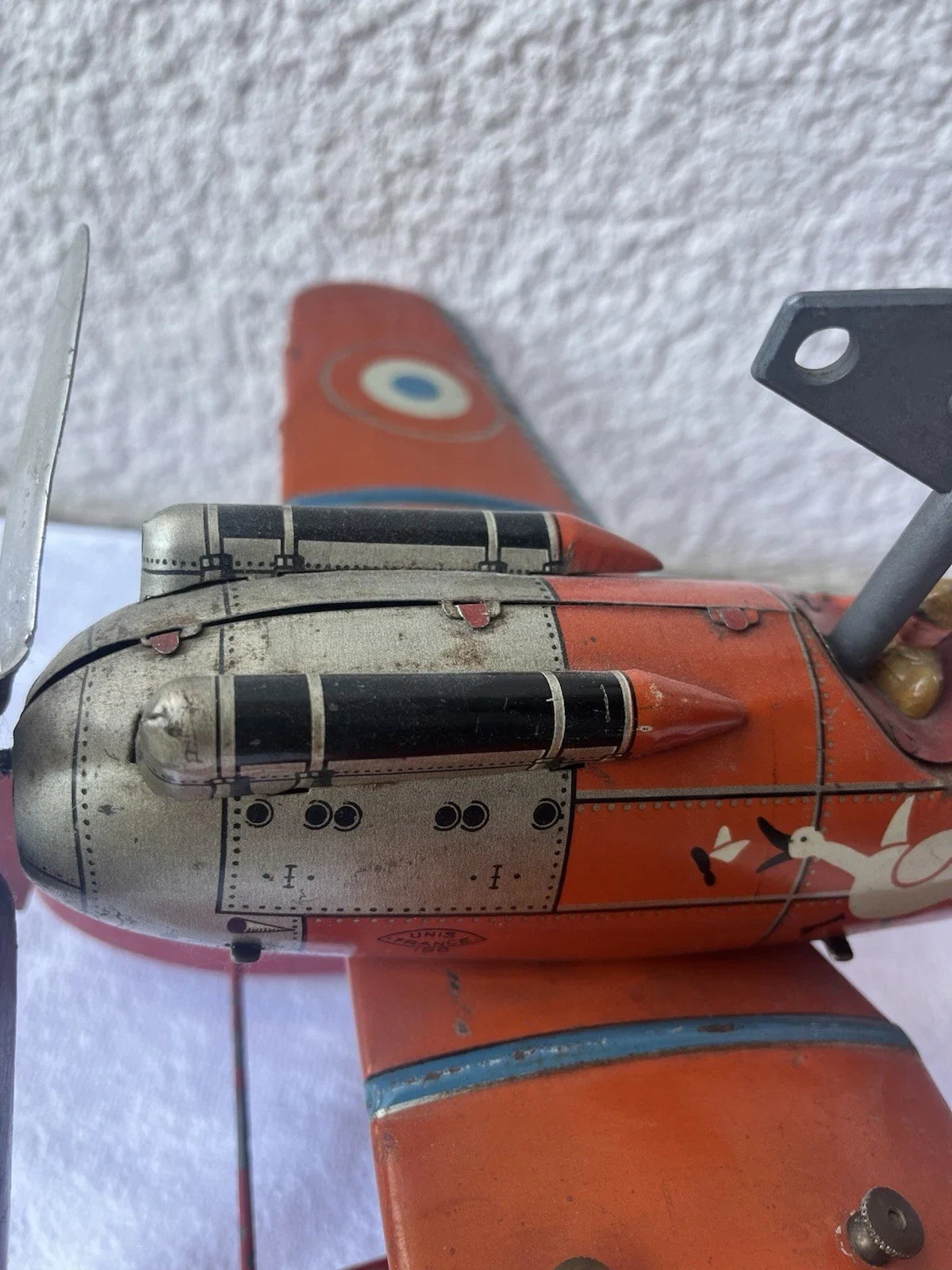 Hydravion jep Rarissime F260 Jouet Ancien En Tôle En Fonction Avec Sa Clé
