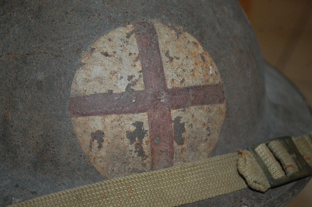 Authentique british helmet casque d'infirmer anglais 2 guerre ( 1938 )