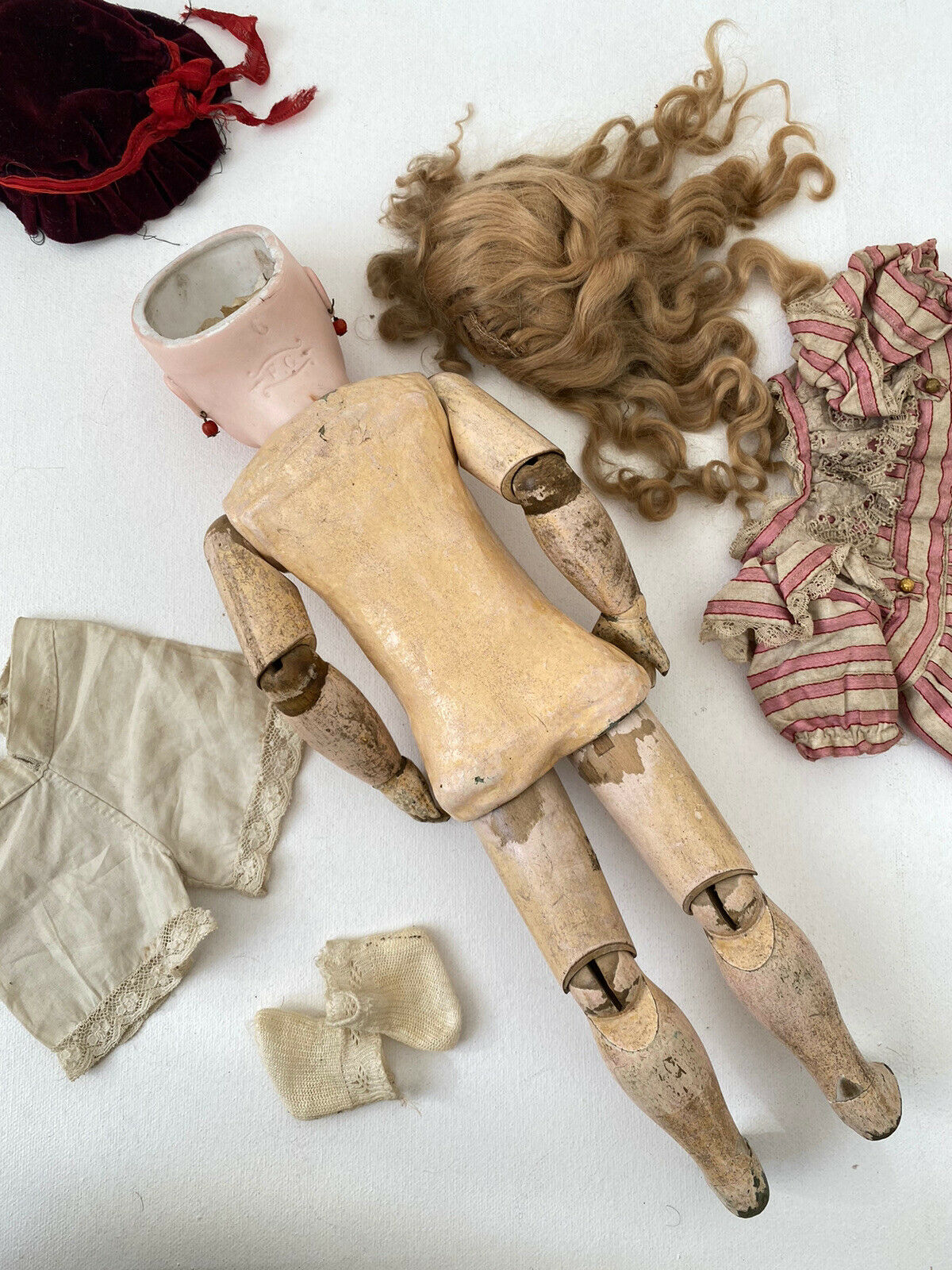 Ancienne Poupée FG François Gaultier Taille 6 No Bru, Éden Bébé Antique Doll