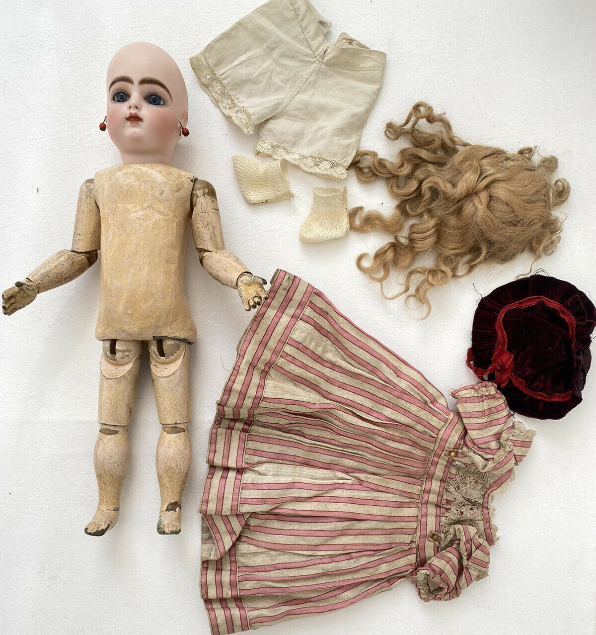Ancienne Poupée FG François Gaultier Taille 6 No Bru, Éden Bébé Antique Doll