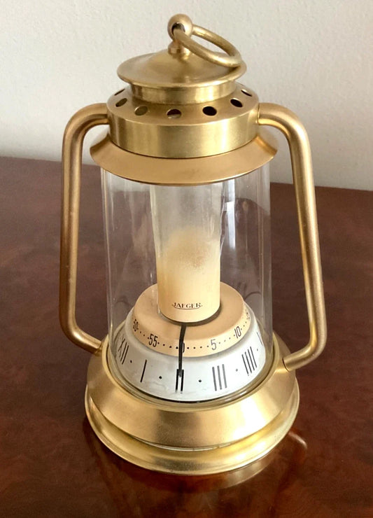 JAEGER LECOULTRE 8 DAYS LANTERN CLOCK PENDULE DE TABLE LAMPE A PETROLE