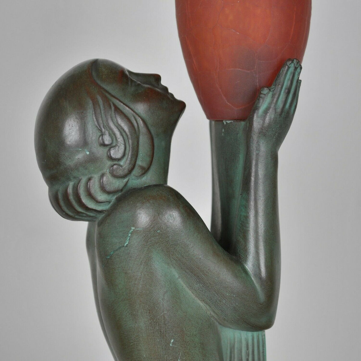 Guerbe / Max le Verrier, Lampe Adoration, Art déco, XXème siècle