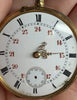 Montre gousset très ancienne en or avec chaîne en or – aiguilles en or