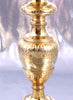 SUPERBE GRAND CALICE AVEC PATENE ARGENT MASSIF VERMEIL 1 COQ FIN XVIII SIECLE