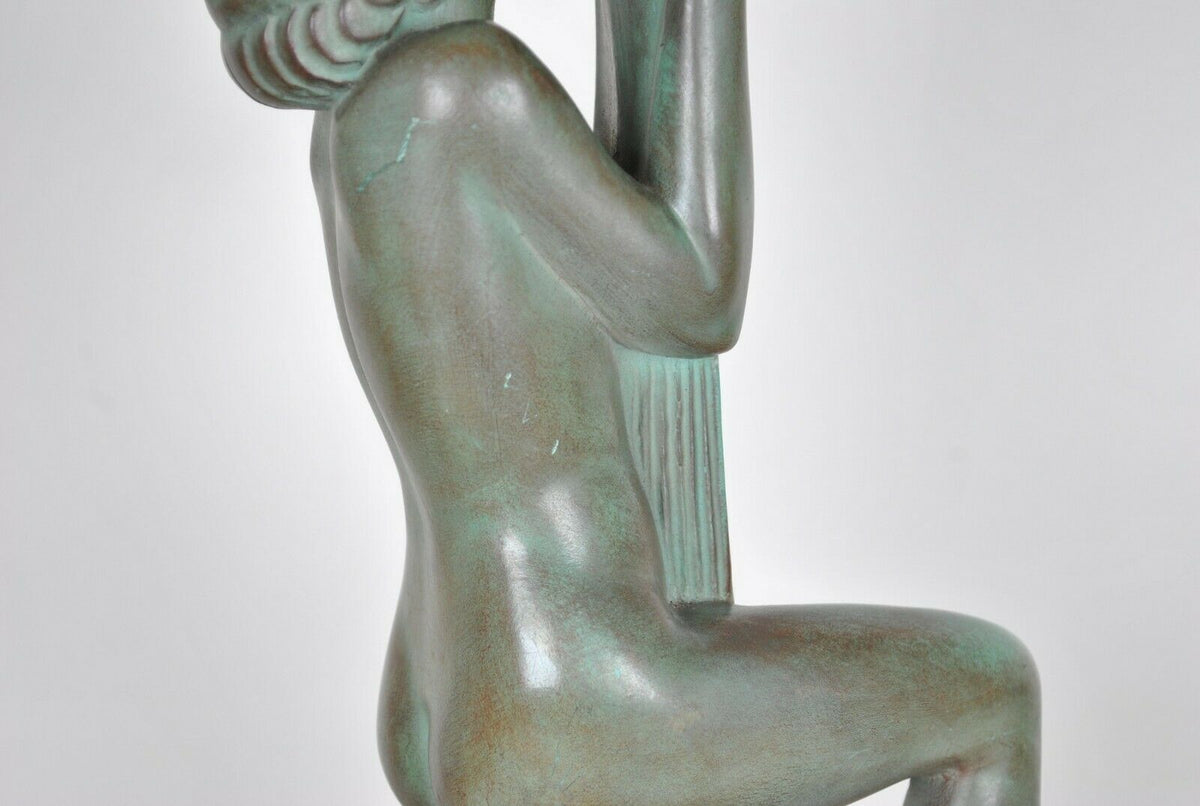 Guerbe / Max le Verrier, Lampe Adoration, Art déco, XXème siècle