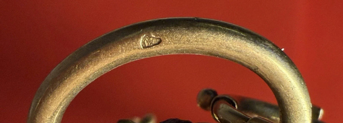 Montre gousset très ancienne en or avec chaîne en or – aiguilles en or