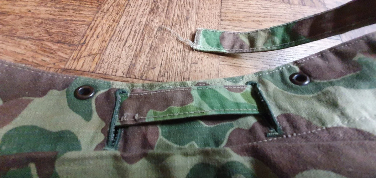 Authentique Ensemble HBT US veste + pant. réversible camouflé USMC Armée française Indochine