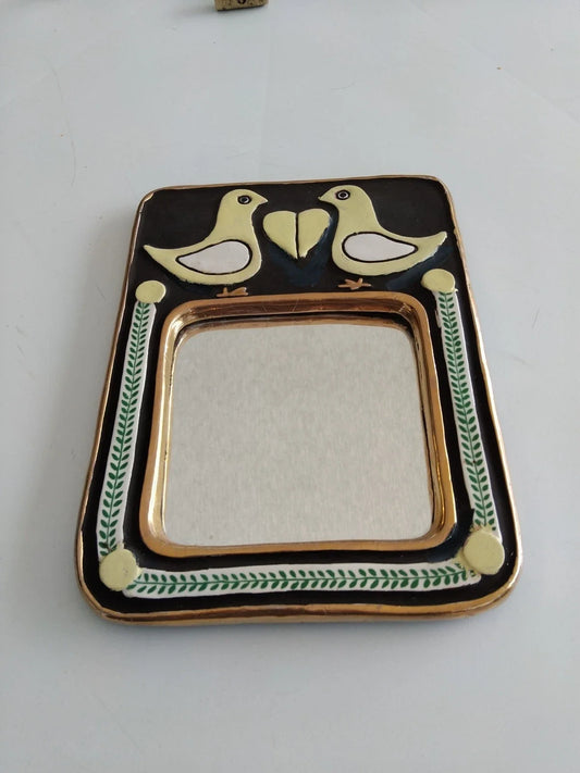 miroir mithé espelt Oiseau Vintage