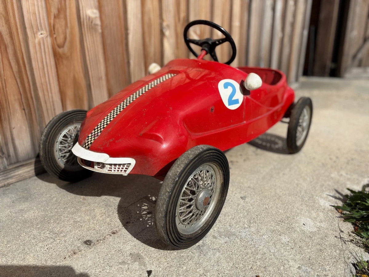 Voiture à pédales vintage Giordani Grand Prix n°2 – années 1960 – Made in Italy