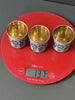 Lot 3 Gobelets En Argent Massif Émaillé Cloisonné Russian Sterling 19 Siècle