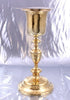 SUPERBE GRAND CALICE AVEC PATENE ARGENT MASSIF VERMEIL 1 COQ FIN XVIII SIECLE
