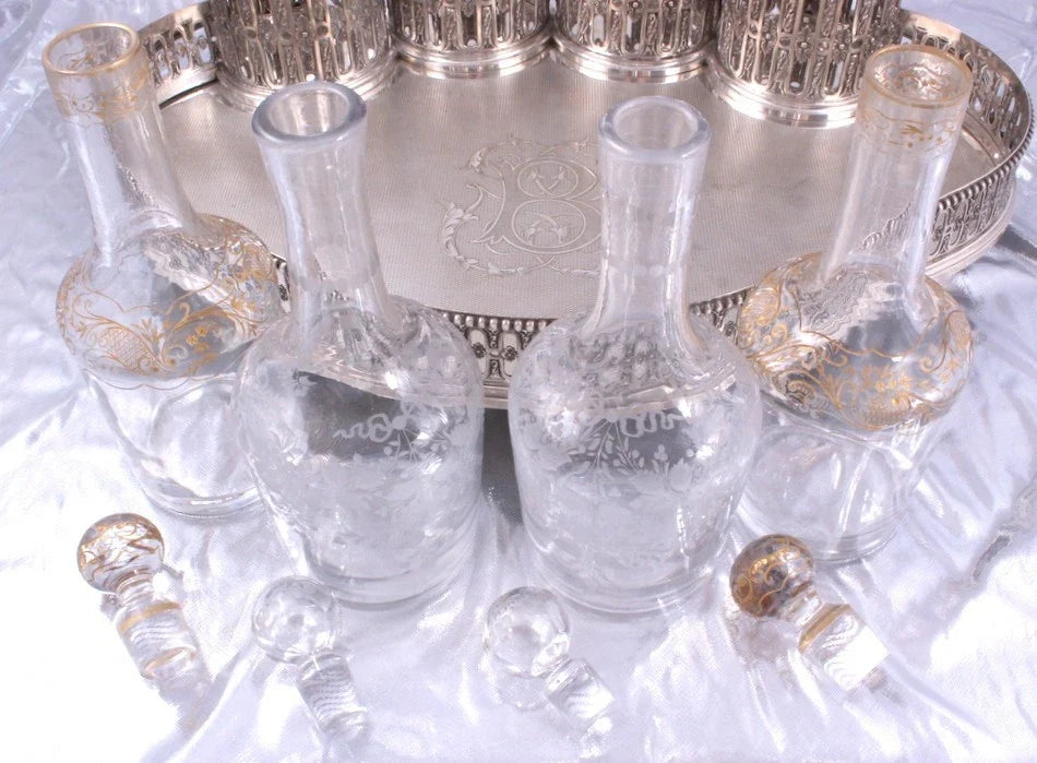 ODIOT - EXCEPTIONNEL GRAND CABARET A LIQUEUR - ARGENT MASSIF MINERVE XIX