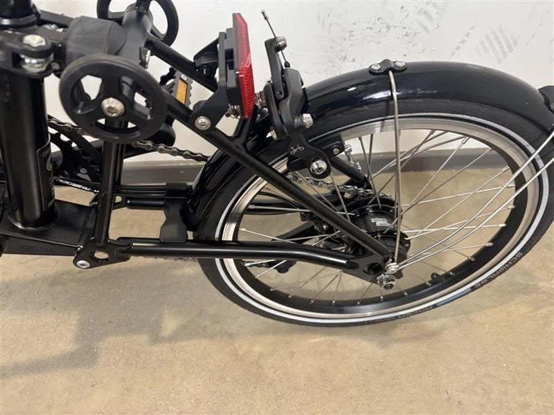 Vélo pliant à guidon moyen 12 vitesses Brompton C Line - Noir mat