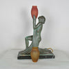 Guerbe / Max le Verrier, Lampe Adoration, Art déco, XXème siècle