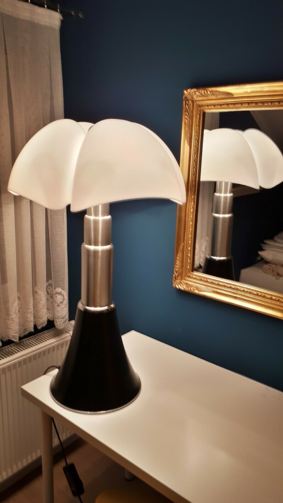 Martinelli Luce-Pipistrello-Gae Aulenti-Lampe de table original noir