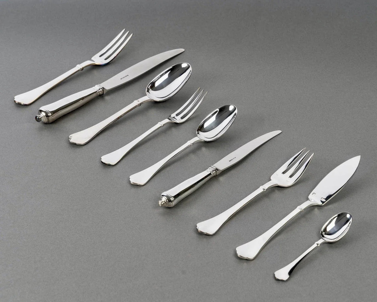 Ménagère Couverts Cardinal Métal Argenté Puiforcat Plated Flatware 110Pces New