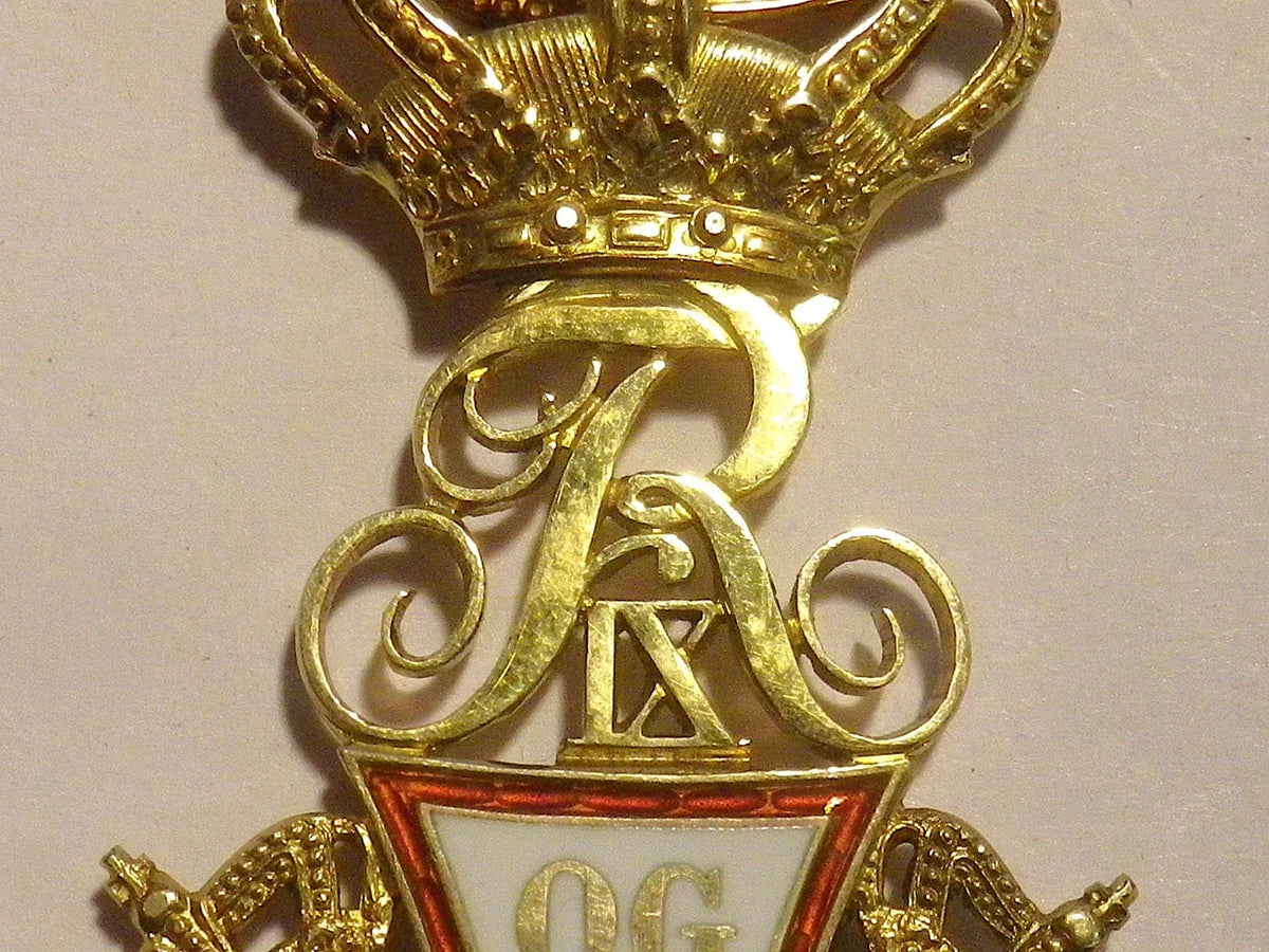 Médaille ordre Dannebrog Fédérik IX Danemark libération Indochine argent 39-45