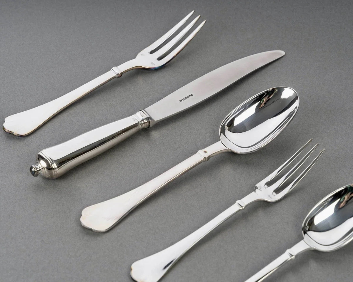 Ménagère Couverts Cardinal Métal Argenté Puiforcat Plated Flatware 110Pces New