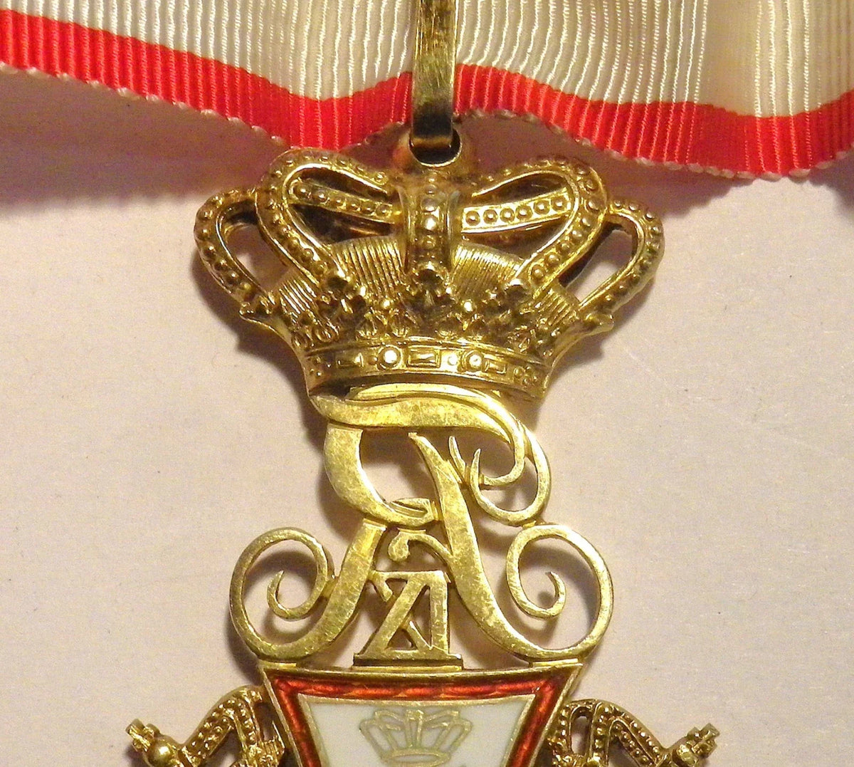 Médaille ordre Dannebrog Fédérik IX Danemark libération Indochine argent 39-45