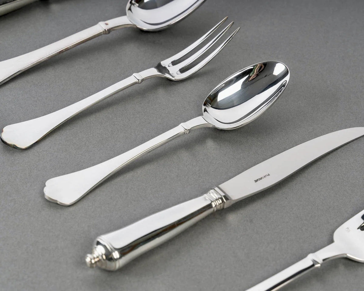 Ménagère Couverts Cardinal Métal Argenté Puiforcat Plated Flatware 110Pces New