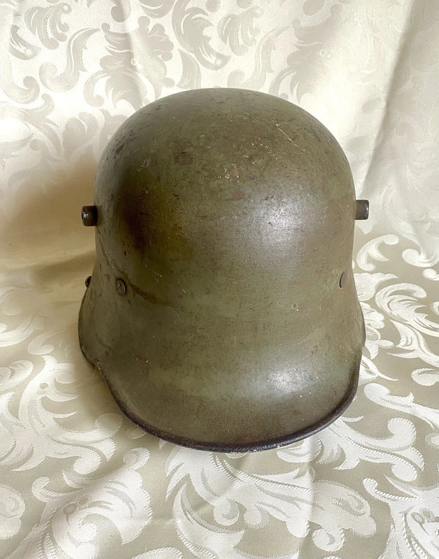 Ancien Casque Militaire Allemand 1ere Guerre Mondiale 1916 Bombe frappée ET66