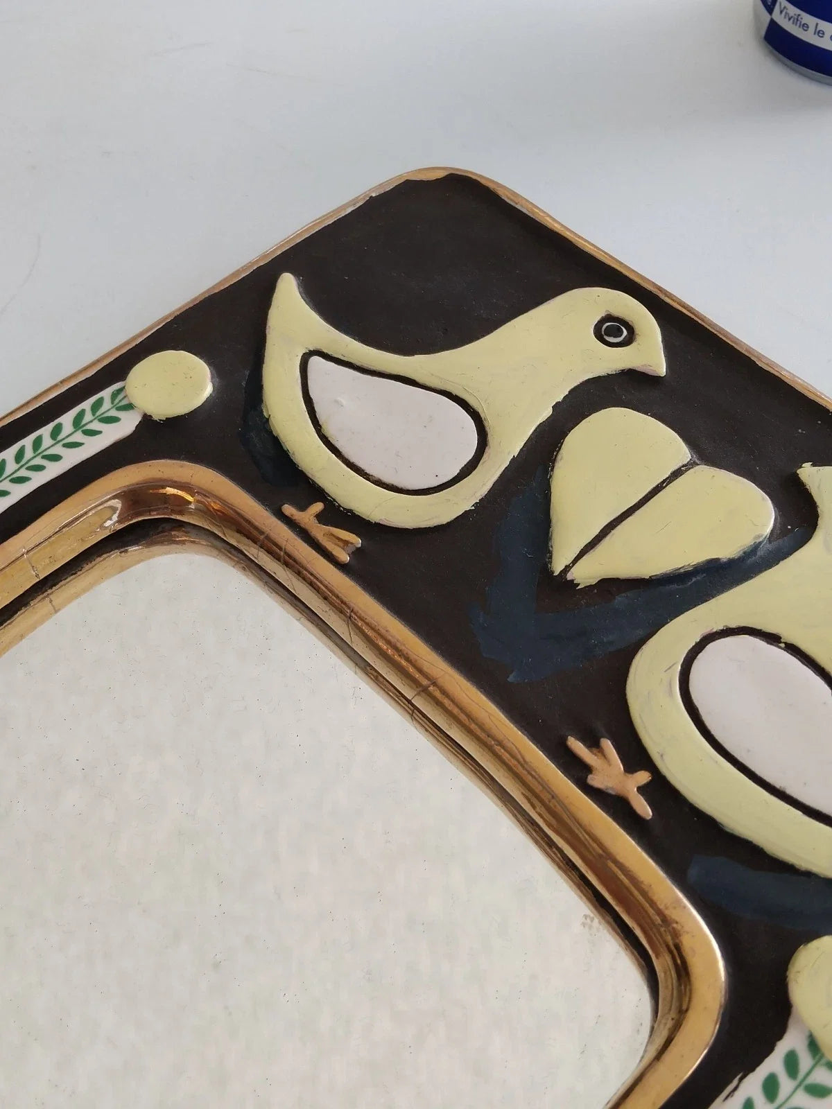miroir mithé espelt Oiseau Vintage