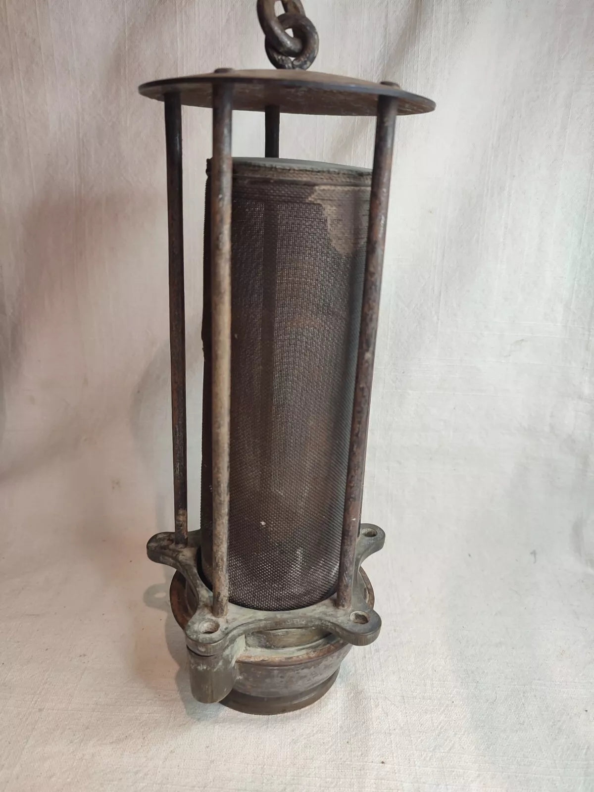 Très ancienne lampe de Mineur, Mine, Mining Lamp, DAVY, COSSET DUBRULLE