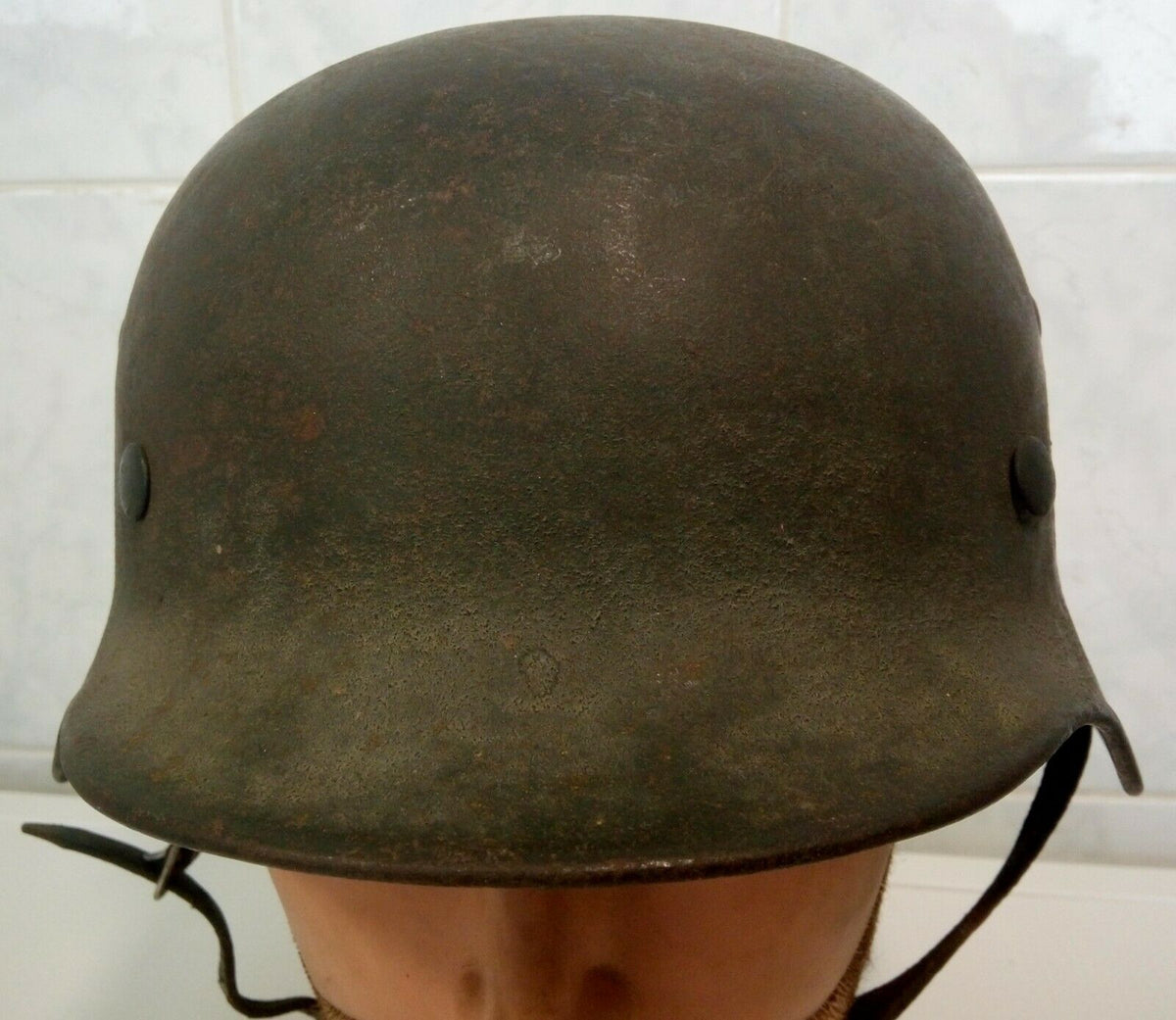 Original WW2 casque KM allemand M35 german helmet T68/60 deutsch stahlhelm elite