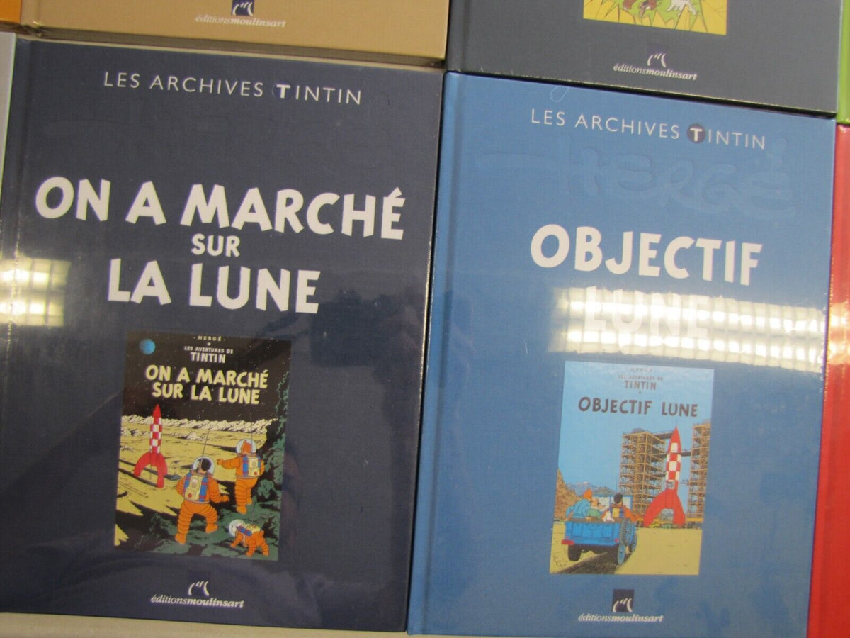 Lot BD Les Archives TINTIN éditions Moulinsart Collection HERGE BD