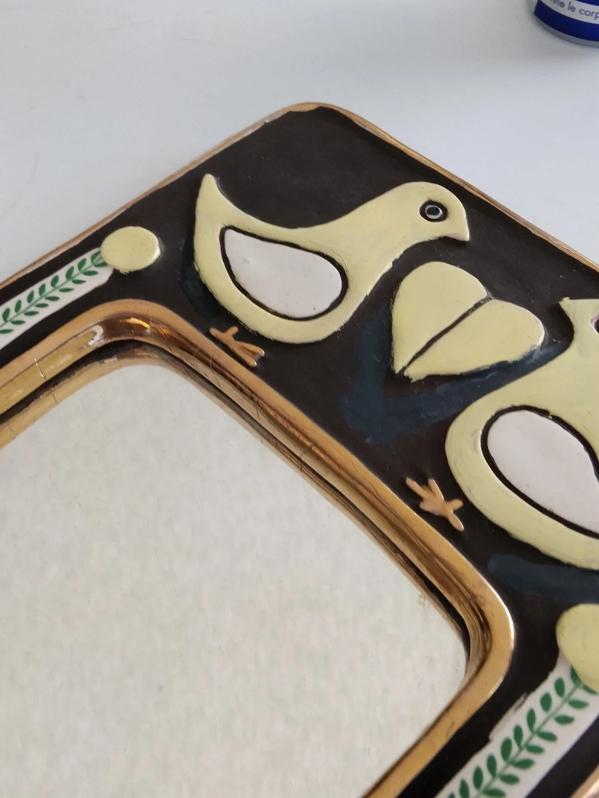 miroir mithé espelt Oiseau Vintage