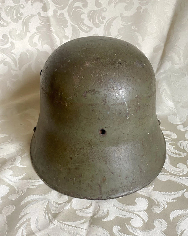 Ancien Casque Militaire Allemand 1ere Guerre Mondiale 1916 Bombe frappée ET66