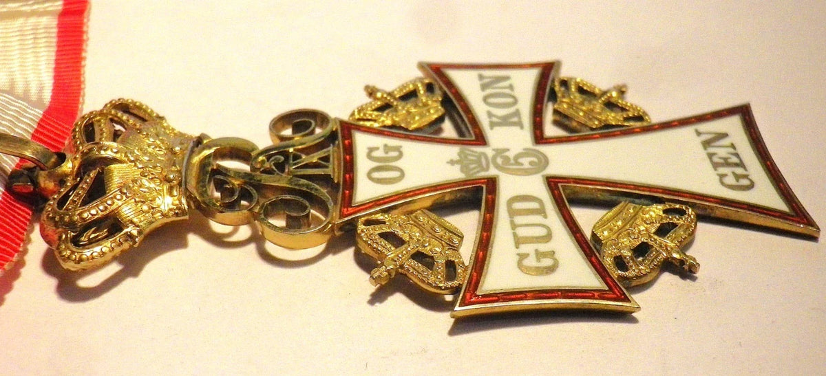 Médaille ordre Dannebrog Fédérik IX Danemark libération Indochine argent 39-45