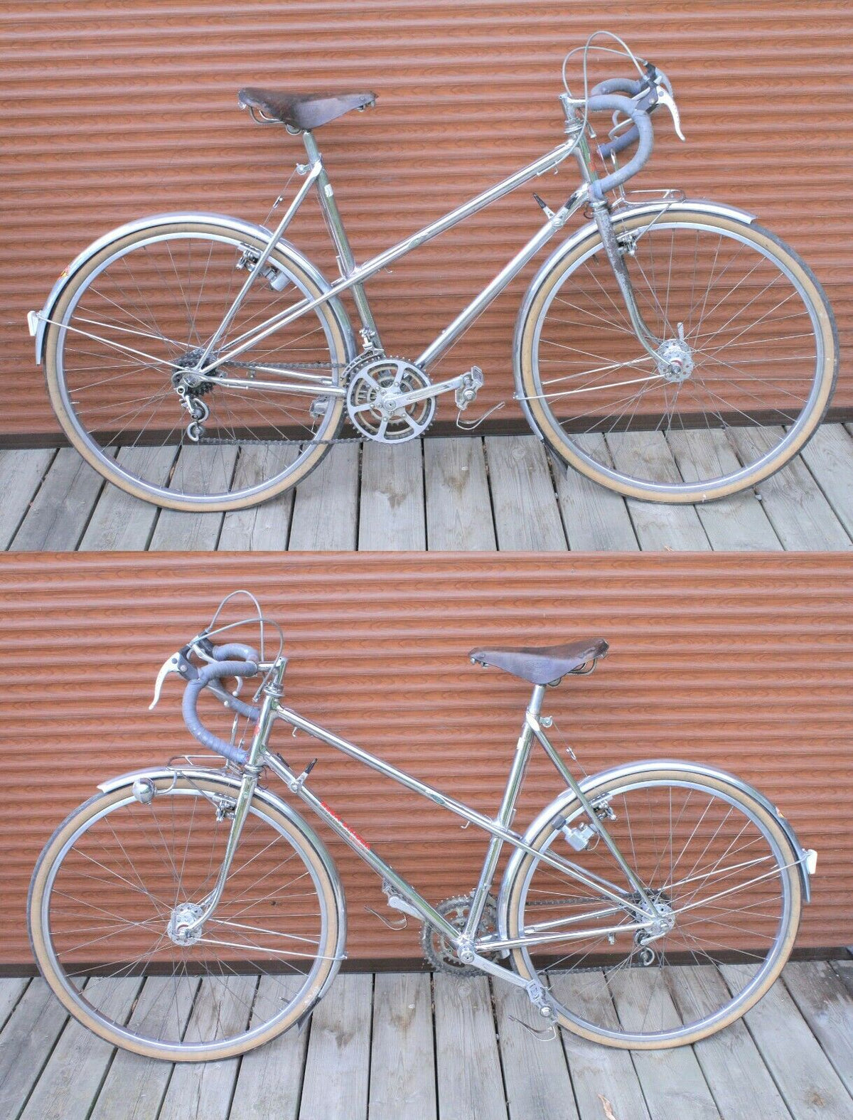Velo ancien randonneuse Alex Singer Chrome Monodouille Huret Jubilee potence 650