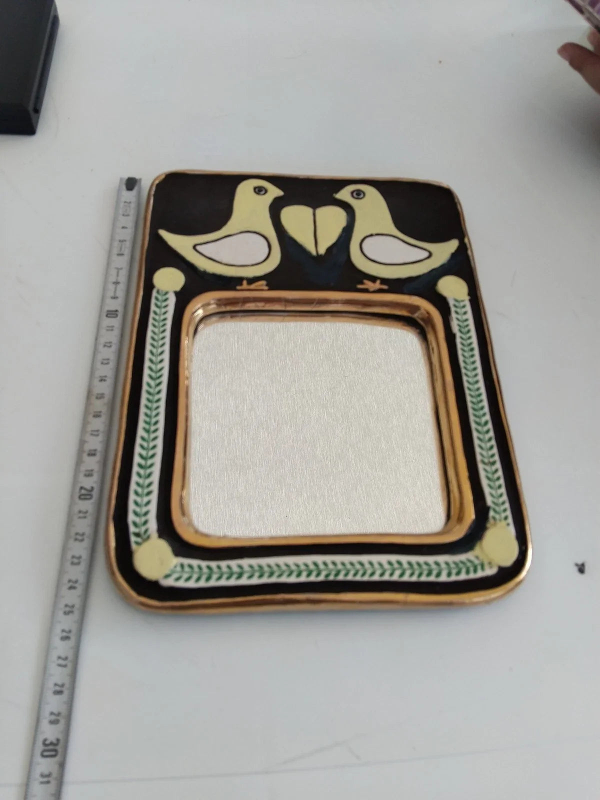 miroir mithé espelt Oiseau Vintage