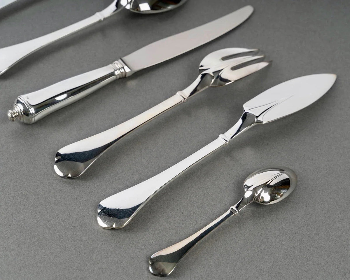 Ménagère Couverts Cardinal Métal Argenté Puiforcat Plated Flatware 110Pces New