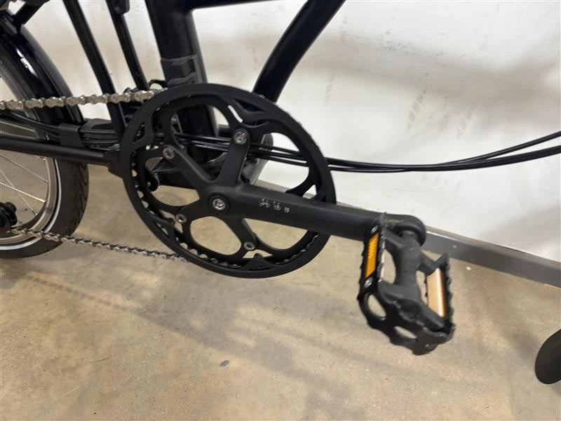 Vélo pliant à guidon moyen 12 vitesses Brompton C Line - Noir mat
