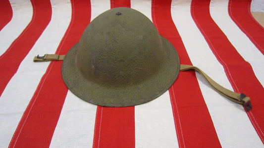 US ARMY USMC WW2 CASQUE M1917 A1 " KELLY "N° DE SERIE FKH 30 RARE