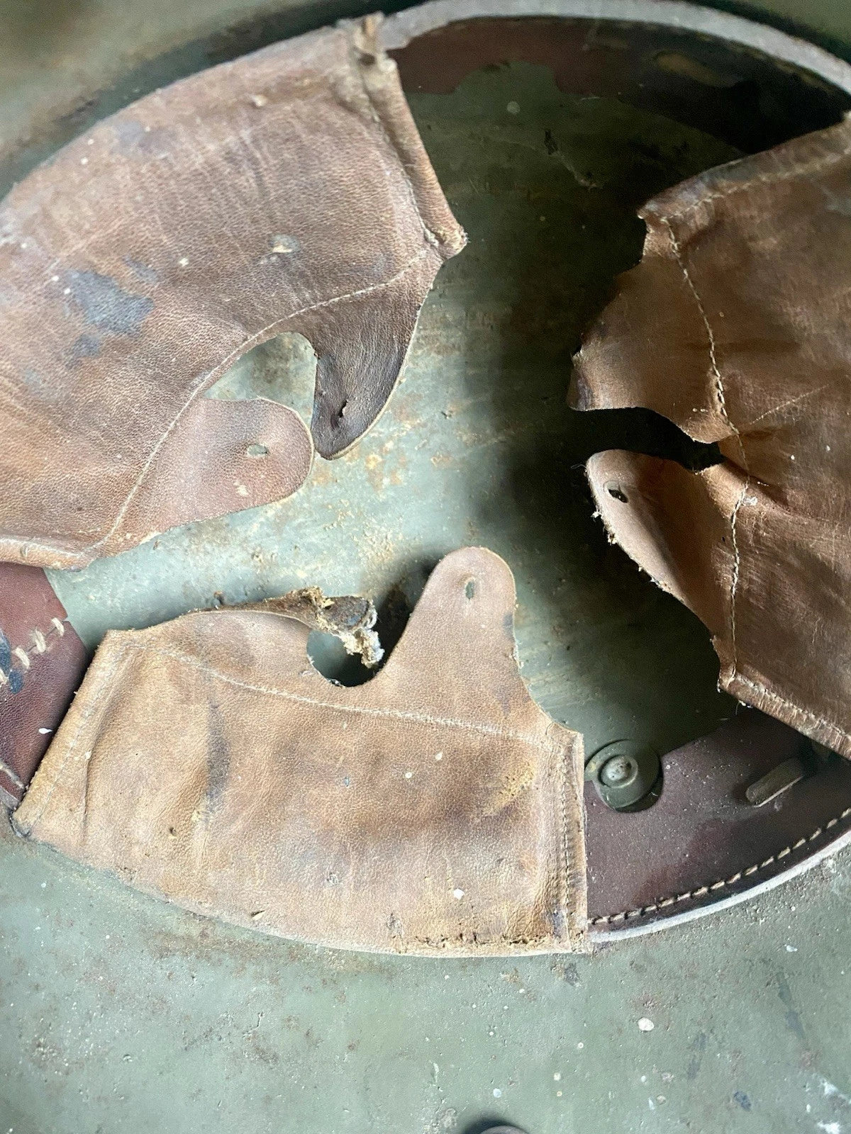 Ancien Casque Militaire Allemand 1ere Guerre Mondiale 1916 Bombe frappée ET66