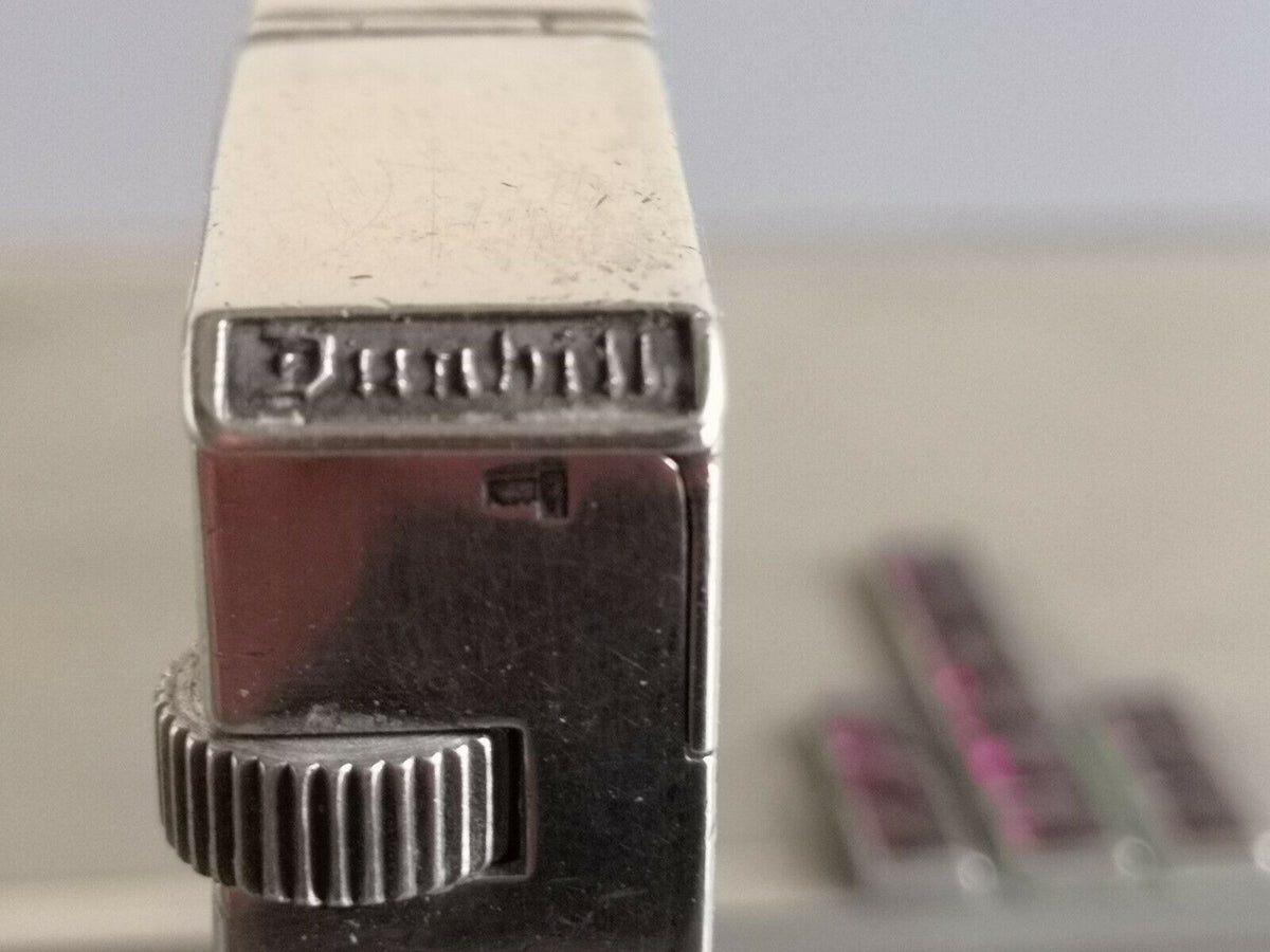 Rare DUNHILL ancien briquet en argent et etui a cigarettes 1935 art déco
