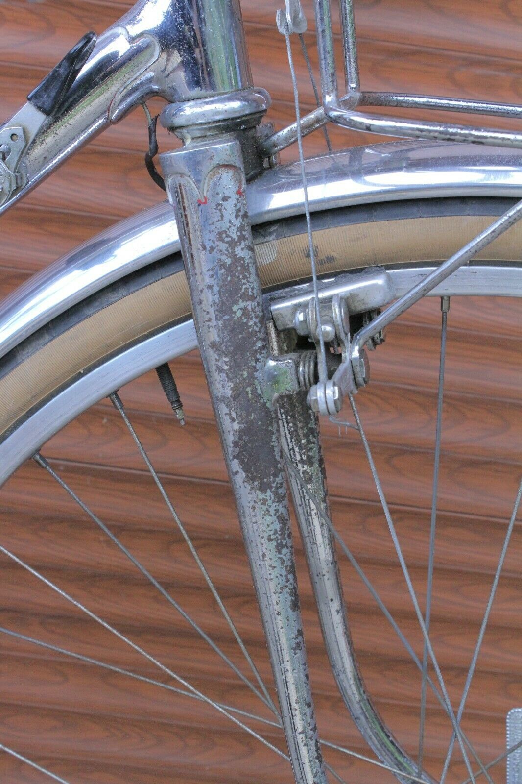 Velo ancien randonneuse Alex Singer Chrome Monodouille Huret Jubilee potence 650