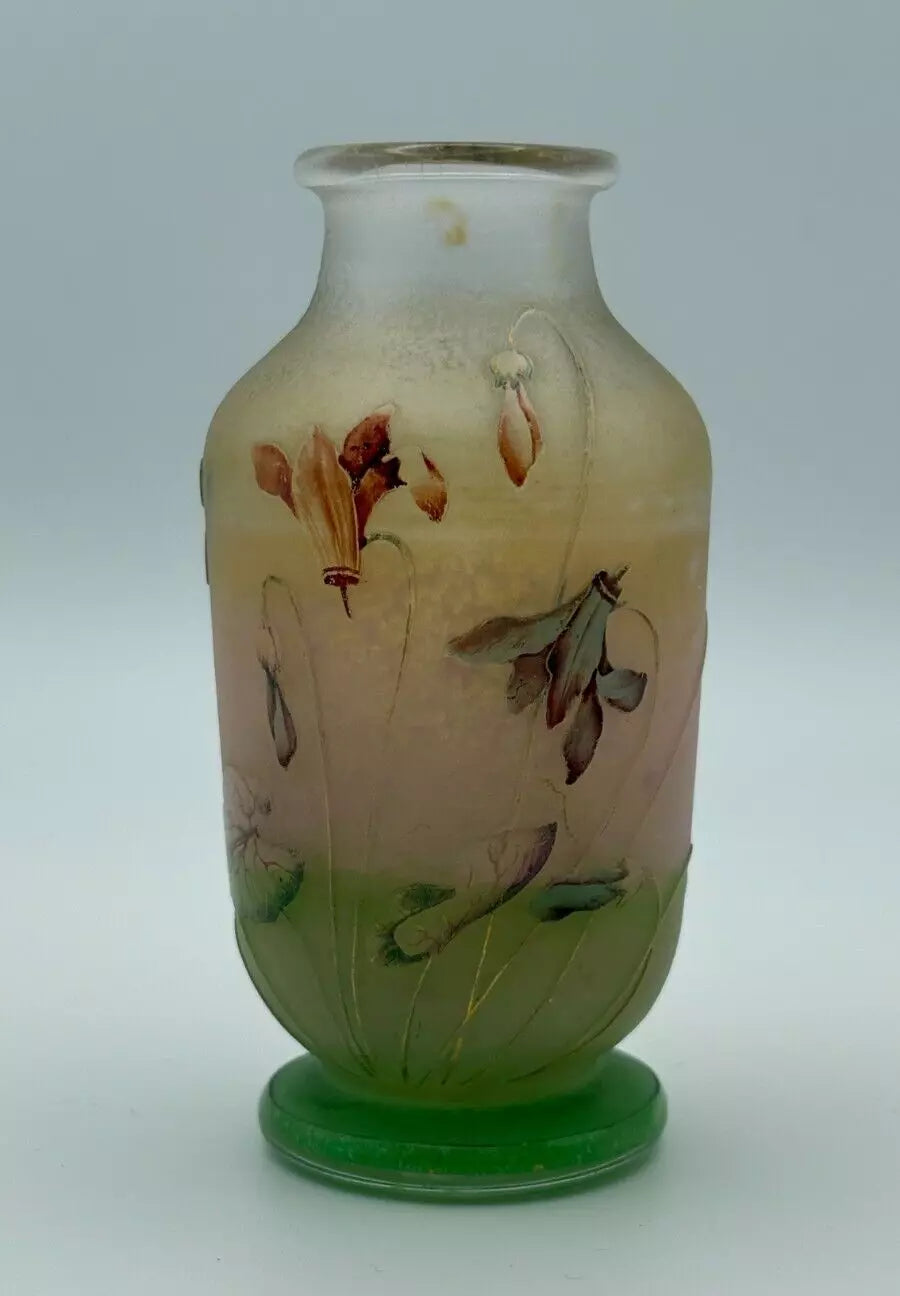 Vase en pâte de verre art déco Daum Nancy