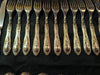 RARE ANCIEN SERVICE STYLE L.XV DE 49 COUVERTS EN ARGENT POINCON