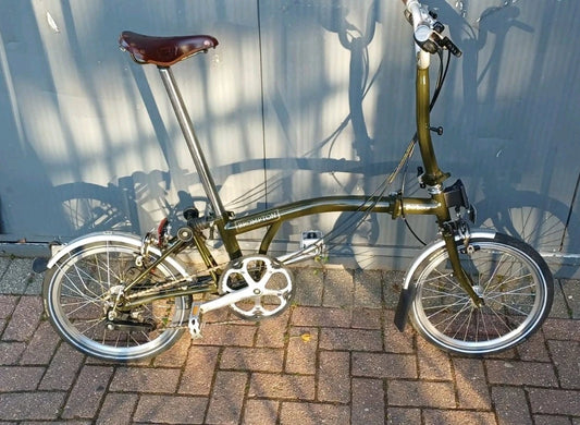 Brompton édition limitée X BARBOUR M6L avec sacoche d'origine