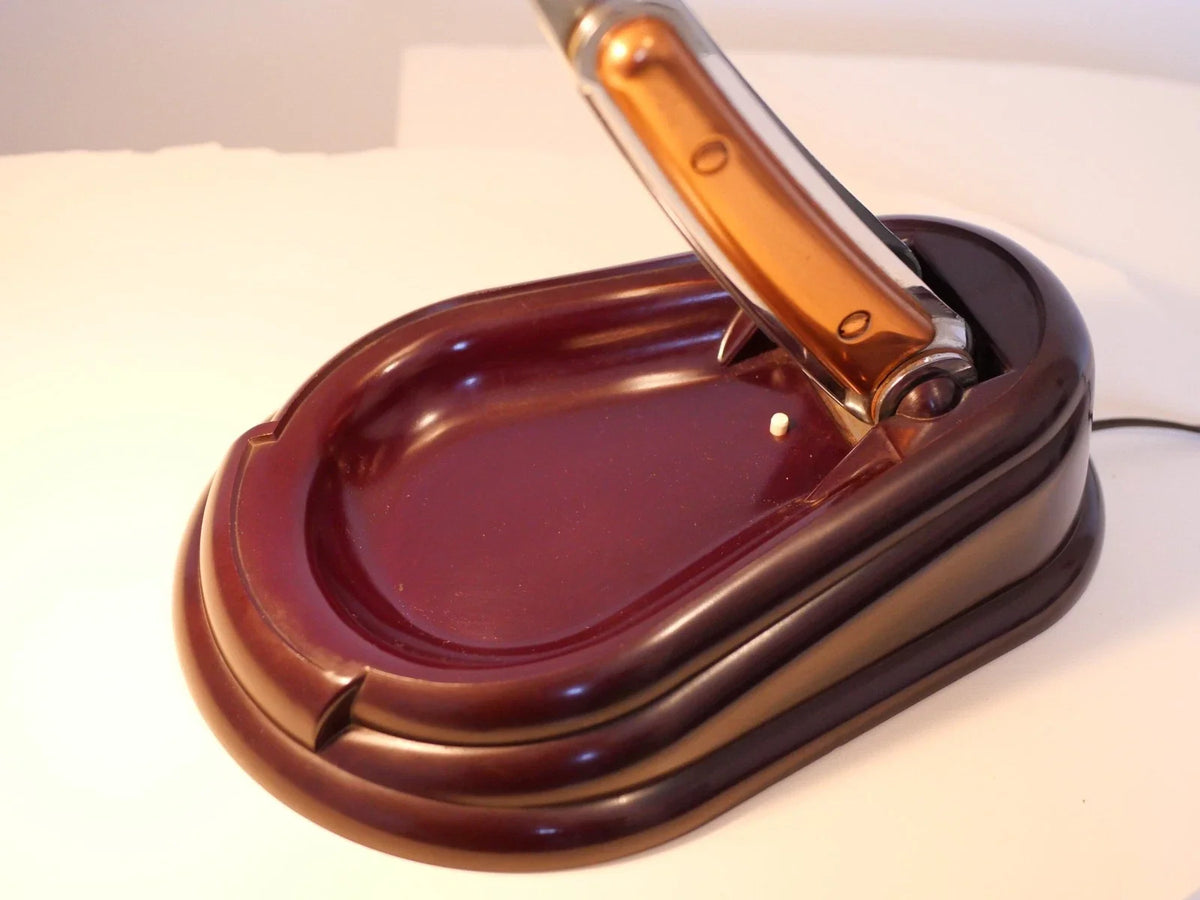Lampe JUMO "Bolide" en bakélite – Made in France 1945–1950