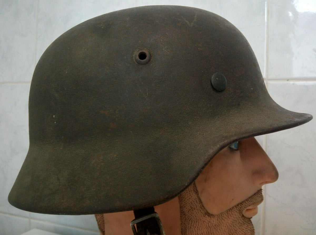 Original WW2 casque KM allemand M35 german helmet T68/60 deutsch stahlhelm elite