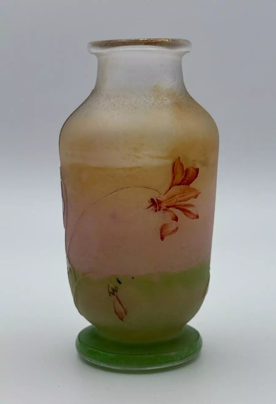 Vase en pâte de verre art déco Daum Nancy