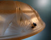 Grande lampe art déco pied fer forgé signé Muller frères Lunéville.