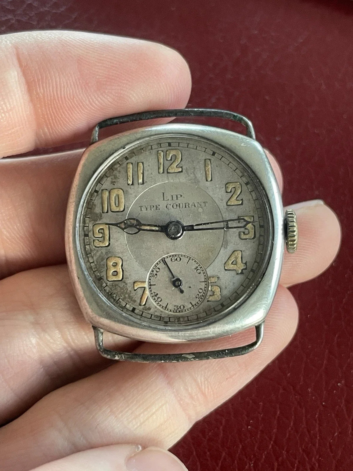 Ancienne Montre Militaire Marque LIP Type Courant Art Déco