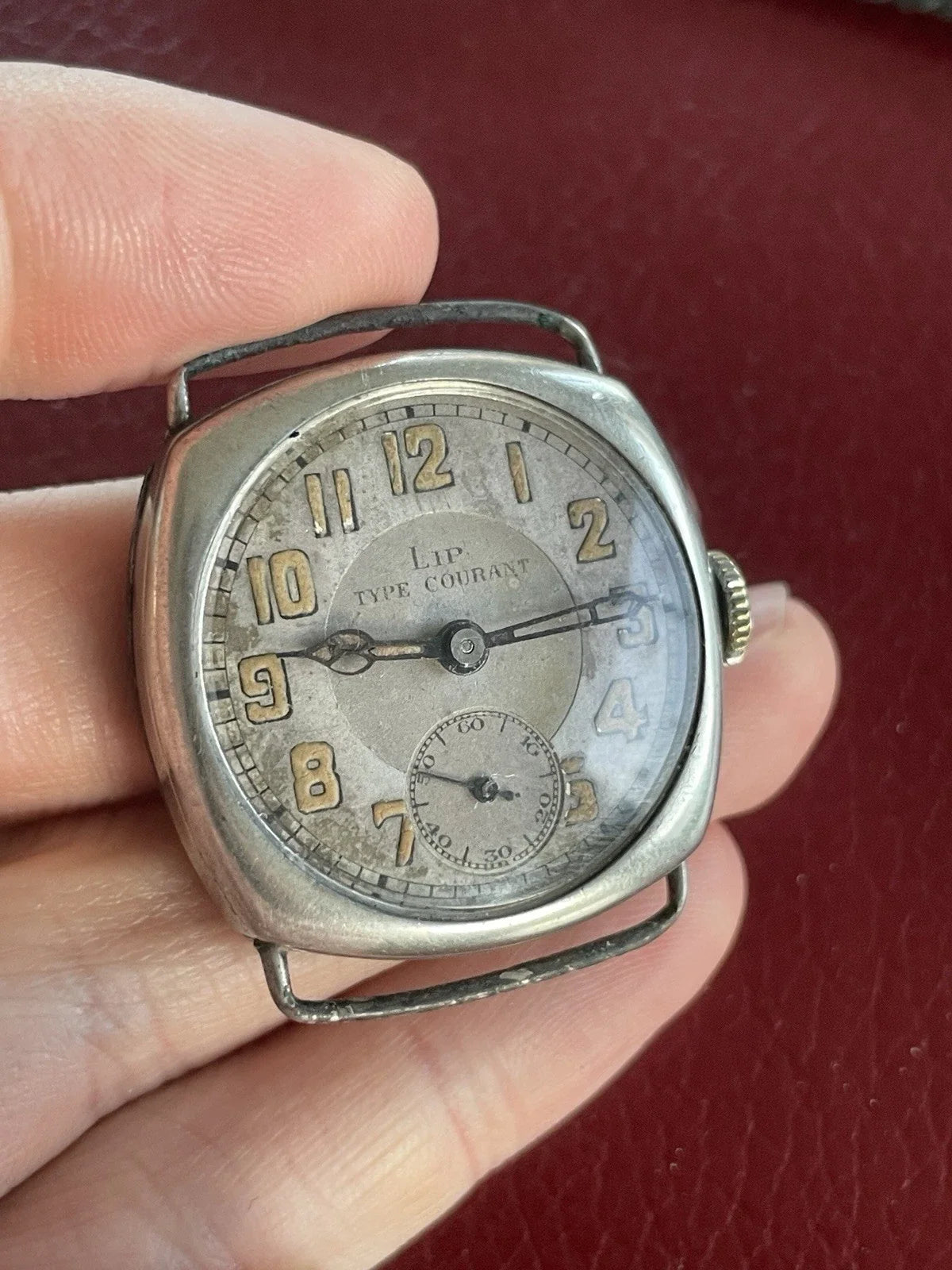 Ancienne Montre Militaire Marque LIP Type Courant Art Déco